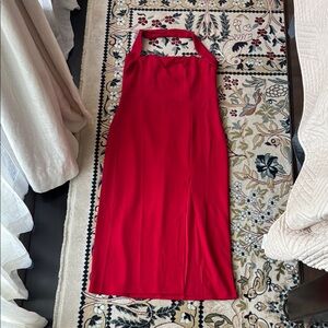 Lulu's Red Halter Sheath Dress